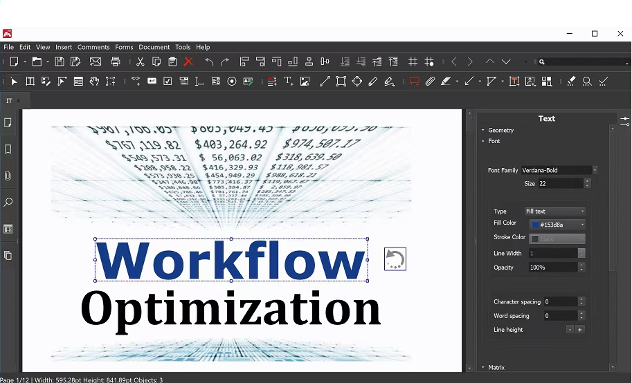 PDF Editor Main Interface